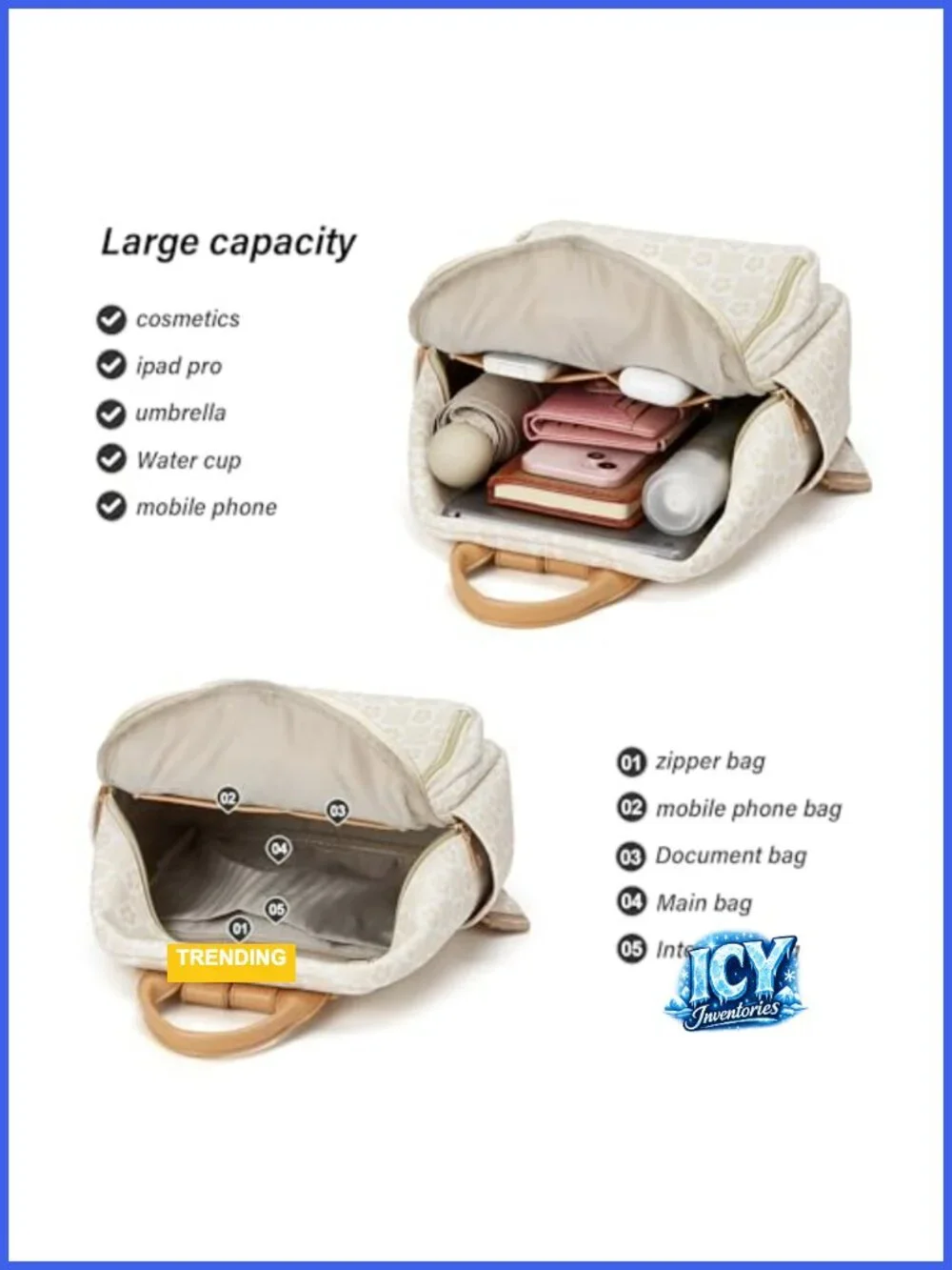 PU Leather Mini Backpack Purse Handbag for Women Waterproof Laptop Daypack